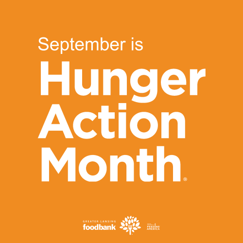 Hunger Action Month begins on Sunday! Visit greaterlansingfoodbank.org/hungeractionmo… and follow us on social media to learn more about ways you can join the movement to end hunger.