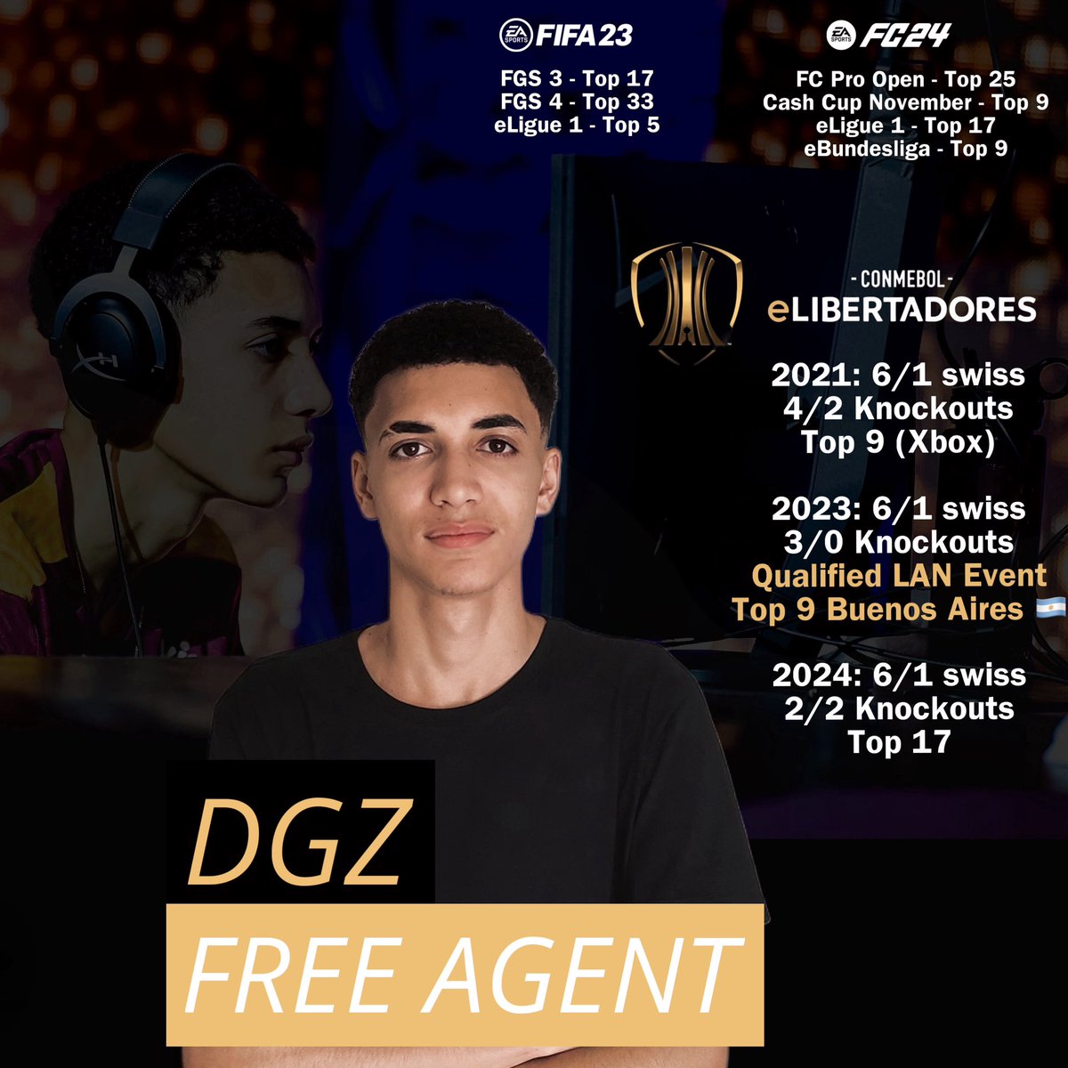 FREE AGENT - FC 25

Estou sem contrato para a próxima temporada que se inicia em 3 semanas

Sinta-se a vontade para conversar via DM comigo ou com meu agente <a href="/GiovaneBittenc2/">Giovane Bittencourt</a>

RTs são bem vindos