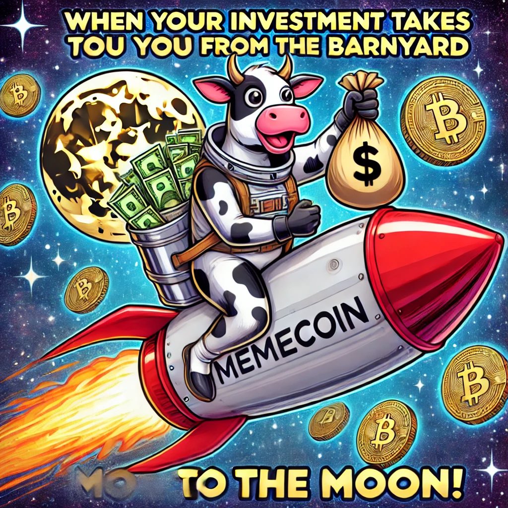 MoonfulCoin's tweet photo. @cryptoterry No Bull, Just Moo! 🎉👩‍🚀

$MOO: Tired of the same old bull? Time to try something mooo-re exciting! Mooo-nful coin is here to rocket you to financial galaxies you’ve only dreamed of. Jump on the rocket, we’re going lunar! https://t.co/EV12TRqozl