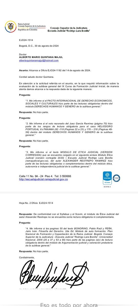 AlberQuinta's tweet photo. Esas lecturas fueron el insumo memoristico para los ítems 71 DHYG, 63 DHYG, 41 Etica e Ind y 68 de Interpretación jurídica y estructura de la s.  @Ejrlbnet @Ejrlbnet @CConstitucional @CorteSupremaJ @consejodeestado #Convocatoria27 https://t.co/tHl7HY1Tox