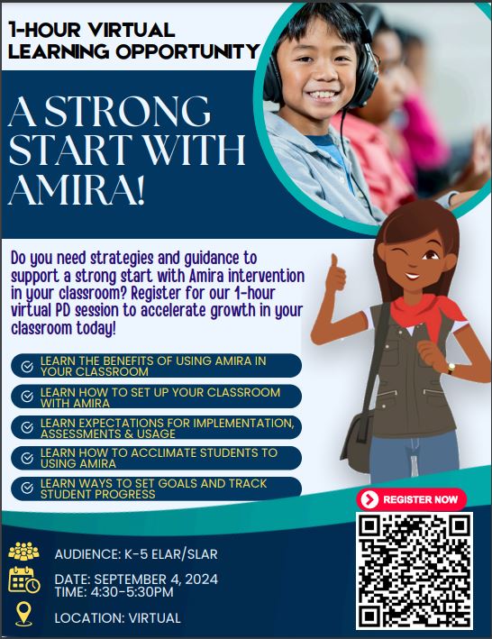 Jamie Manuel (@barrsjamie) on Twitter photo Do you need strategies and guidance to
support a strong start with Amira intervention
in your classroom? Register for our 1-hour
virtual PD session to accelerate growth in your
classroom today! <a href="/JacquelineBeas/">Jacqueline Beas</a> <a href="/angcala/">Angela Cala</a> <a href="/judarrah/">Judarrah Hawkins</a> <a href="/MTrevin37329618/">M Trevino</a>
#AldineImpact Do you need strategies and guidance to
support a strong start with Amira intervention
in your classroom? Register for our 1-hour
virtual PD session to accelerate growth in your
classroom today! <a href="/JacquelineBeas/">Jacqueline Beas</a> <a href="/angcala/">Angela Cala</a> <a href="/judarrah/">Judarrah Hawkins</a> <a href="/MTrevin37329618/">M Trevino</a>
#AldineImpact