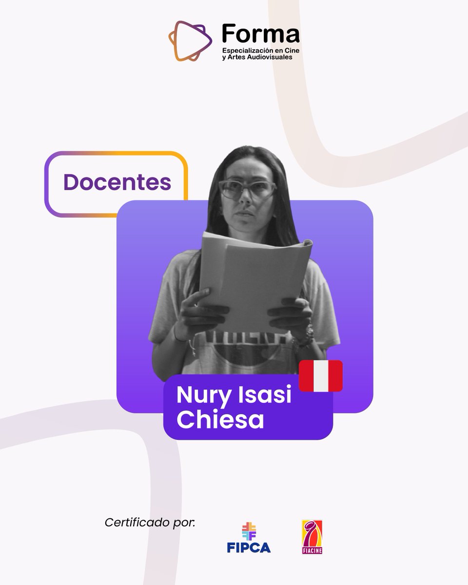 ¡Te presentamos a una de nuestras docentes de la Especialización en Asistencia de Dirección de FORMA! 🎬📚 Nuri Isasi, con más de 18 años de experiencia en cine, TV y publicidad, es experta en Asistencia de Dirección y Continuidad. 👩‍🏫 Conoce más en forma.com.es