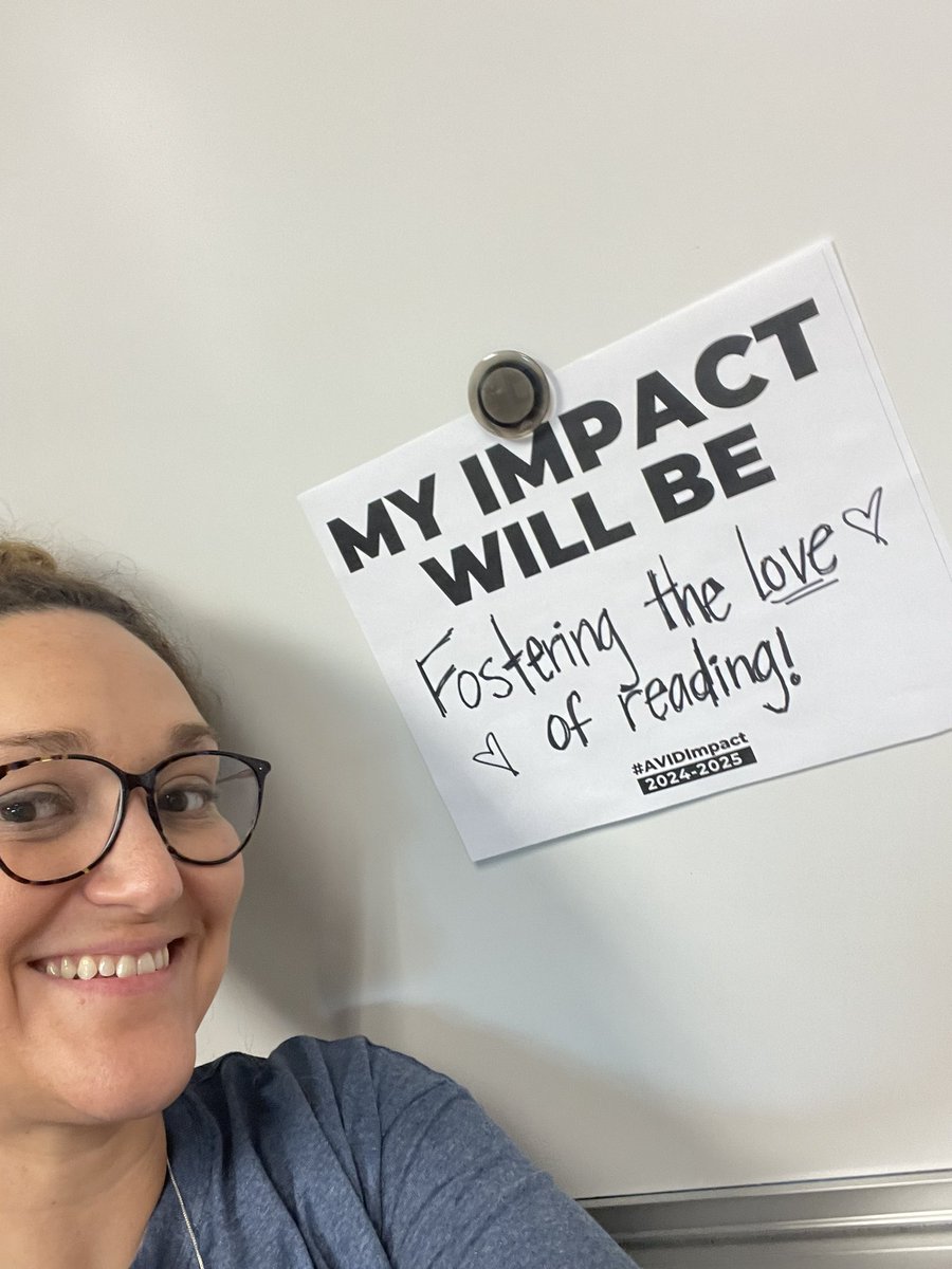 Celebrating National AVID Day at AHL today. What do I want my impact to be this year? Fostering the LOVE of reading! 💕#TrustyHuskies #AHL_AVID #CPSbest #AVIDImpact <a href="/AHLHuskies/">Alpha Hart Lewis, The AVID Elementary</a>