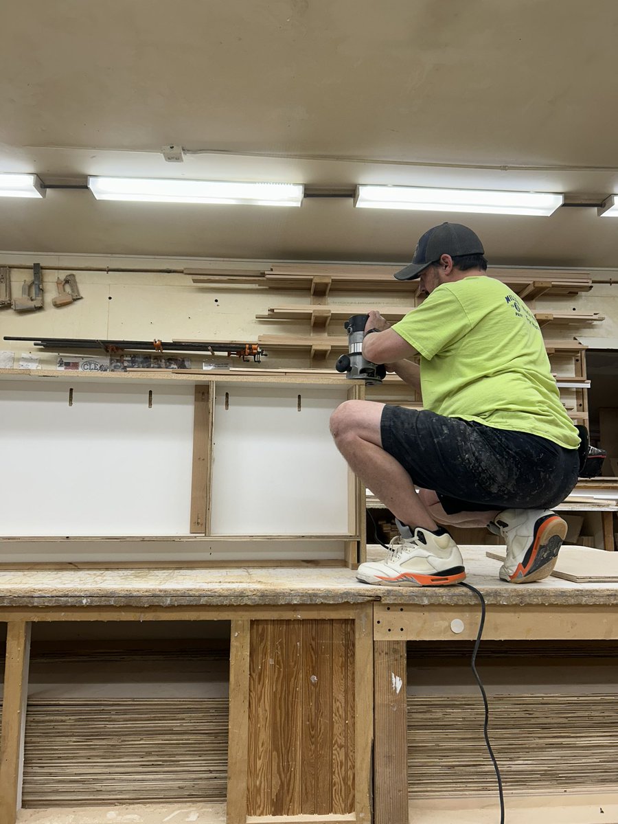 Turned these 5s into work shoes.