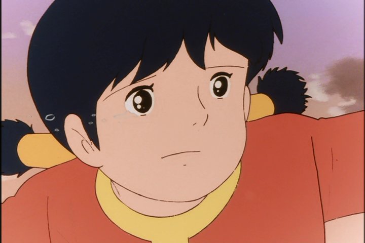 振り向きざまにヒロインの涙が飛び散る描写は、宮﨑駿監督作品ではよく