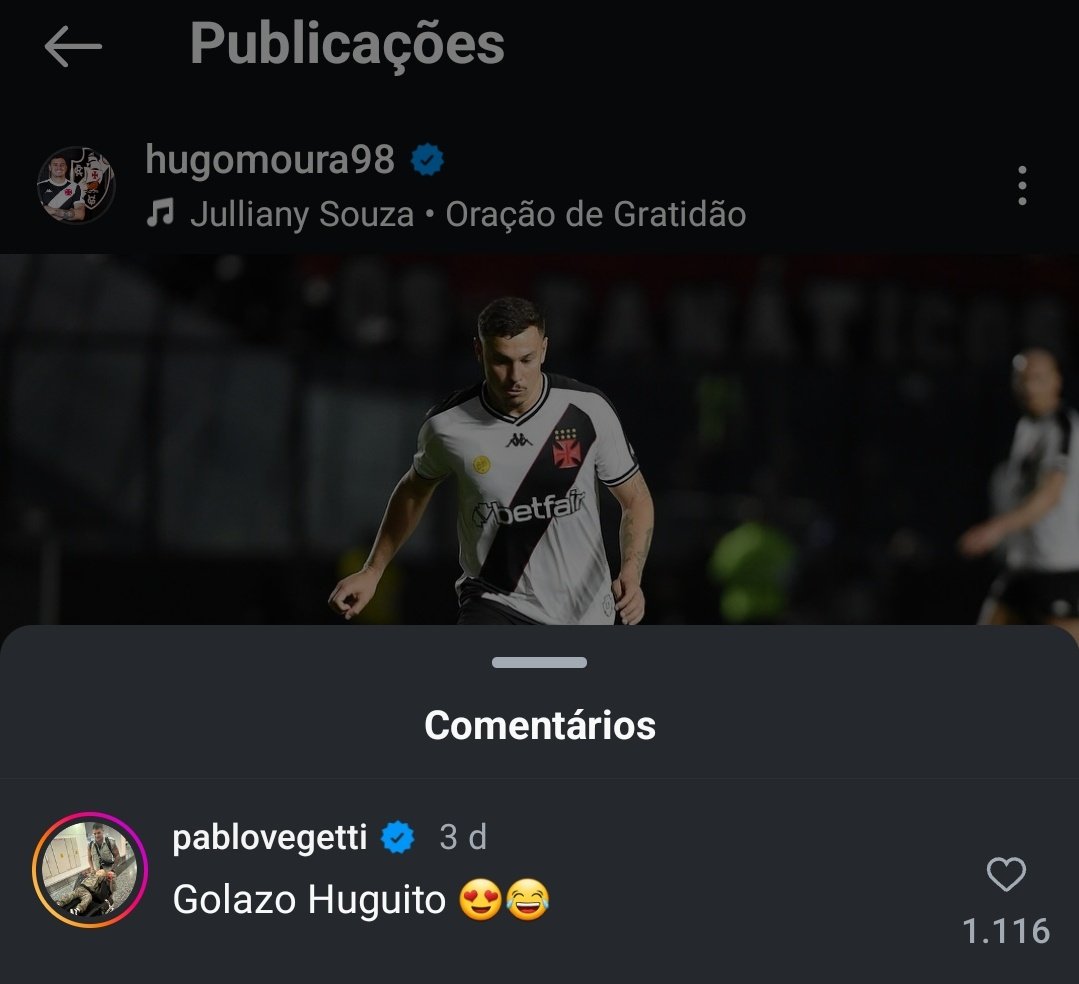 vascaodazoeira's tweet photo. Comentários do Vegetti nas publicações dos companheiros
Nosso Capitão é resenha demais kkkkkkkkkkkkkkkkkkkkkkkkkk https://t.co/DTTamrNCRX