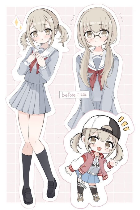 初描き小豆沢こはねさん🐹
 #prsk_FA 