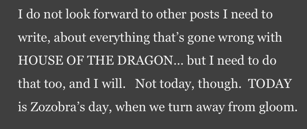 quinnthegm's tweet photo. GRRM signaling the coming storm of his House of the Dragon criticism on his blog today ⛈️ https://t.co/556zcHlJwh