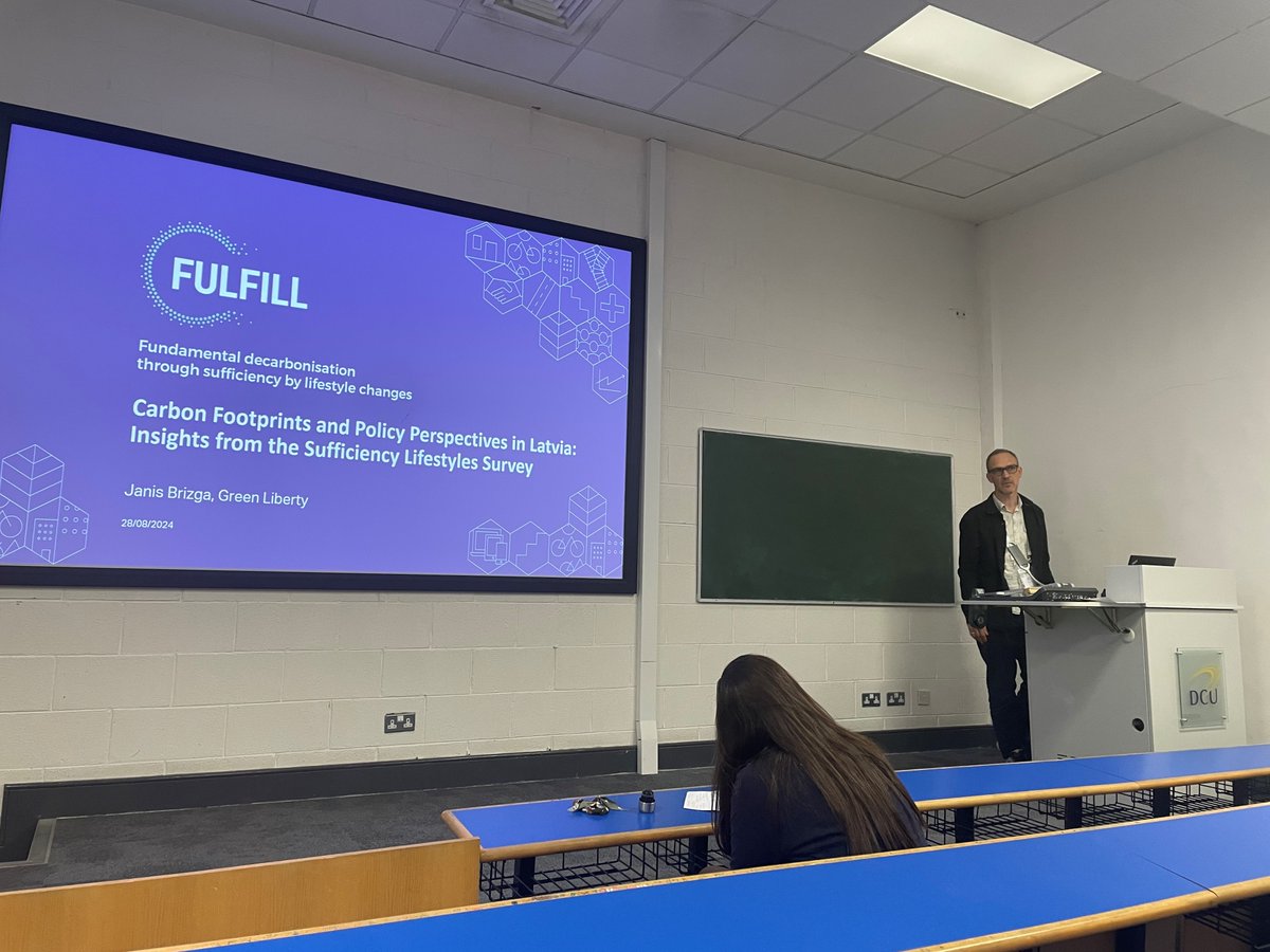 FULFILL (@fulfilleu) on Twitter photo What's new with FULFILL this week?
We were in #Dublin at the International Geography Congress <a href="/igc2024dub/">@IGC2024Dub</a> ! 🇮🇪🌍
Jānis Brizga from <a href="/ZalaBriviba/">Green Liberty | Zaļā brīvība</a> presented results of a FULFILL survey discussing #sufficiency policy options for #Latvia🇱🇻
We are excited to see our research What's new with FULFILL this week?
We were in #Dublin at the International Geography Congress <a href="/igc2024dub/">@IGC2024Dub</a> ! 🇮🇪🌍
Jānis Brizga from <a href="/ZalaBriviba/">Green Liberty | Zaļā brīvība</a> presented results of a FULFILL survey discussing #sufficiency policy options for #Latvia🇱🇻
We are excited to see our research