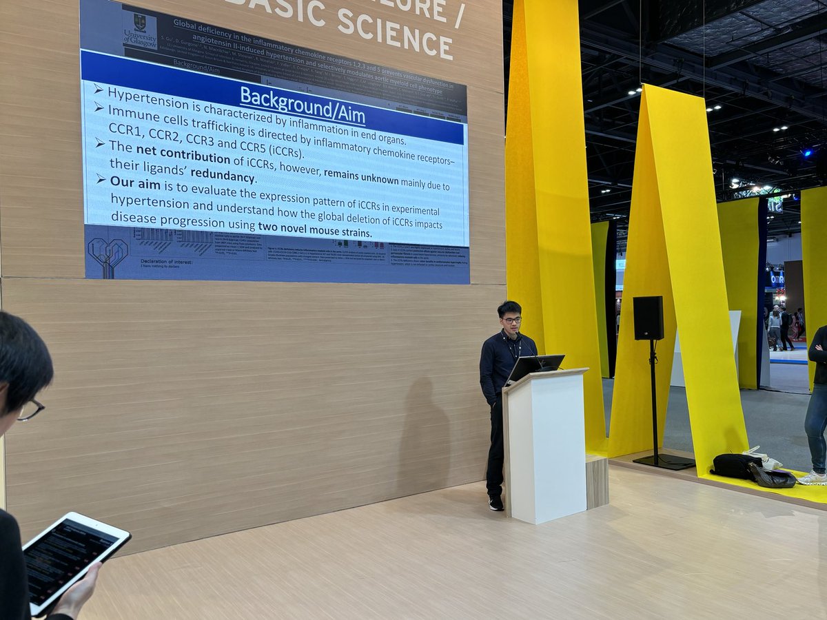 Pasquale Maffia (@pasqualemaffia) on Twitter photo Excellent presentation by <a href="/shutong_gu/">SHUTONG GU</a> on the role of iCCRs in hypertension <a href="/escardio/">European Society of Cardiology</a> 2024 in London Excellent presentation by <a href="/shutong_gu/">SHUTONG GU</a> on the role of iCCRs in hypertension <a href="/escardio/">European Society of Cardiology</a> 2024 in London