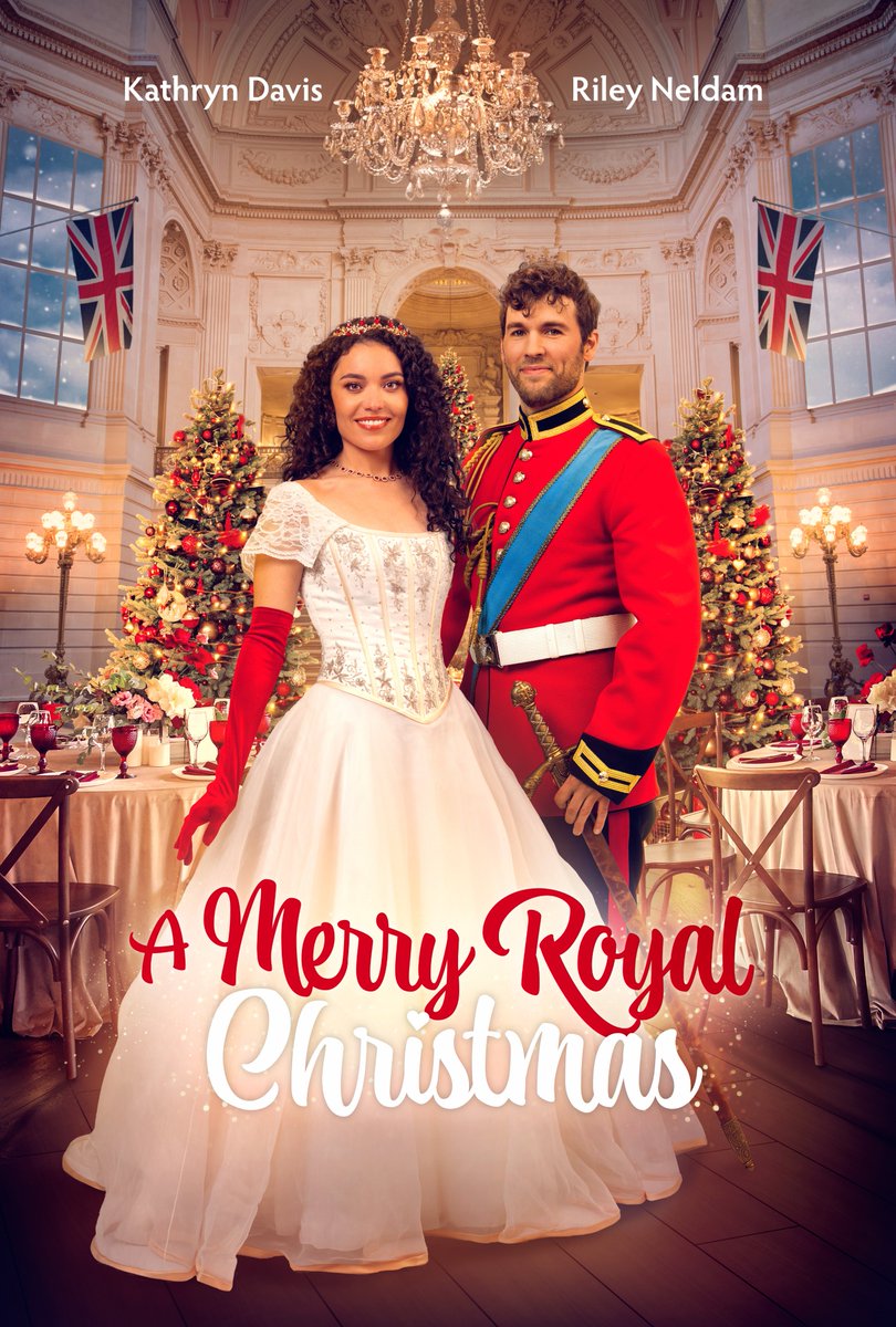BH_Movies are thrilled to reveal the poster for our upcoming Christmas flick, A Merry Royal Christmas🎄

Produced for @ReelOneEnt starring Kathryn Davis, Riley Neldam, &amp; Marley Quinlan-Gardner &amp; directed by <a href="/NelsonNutmeg/">Nelson Nutmeg Pictures</a>!🎅

Keep an eye out for it's premiere this holiday season☃️