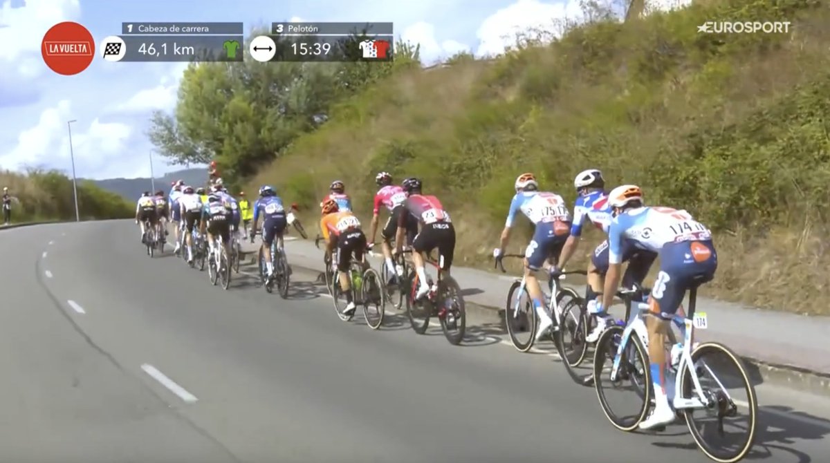 Team Picnic PostNL (@picnicpostnl) on Twitter photo #LaVuelta24
Like yesterday things are getting tactical and a strong move of 4 has went clear, with <a href="/EnzoLeijnse/">Enzo Leijnse</a>, <a href="/JuliusJelmer/">Julius van den Berg</a> and <a href="/GLeemreize/">Gijs Leemreize</a> in the chasing group which is 15" behind. 46km to go! 🏁 #LaVuelta24
Like yesterday things are getting tactical and a strong move of 4 has went clear, with <a href="/EnzoLeijnse/">Enzo Leijnse</a>, <a href="/JuliusJelmer/">Julius van den Berg</a> and <a href="/GLeemreize/">Gijs Leemreize</a> in the chasing group which is 15" behind. 46km to go! 🏁