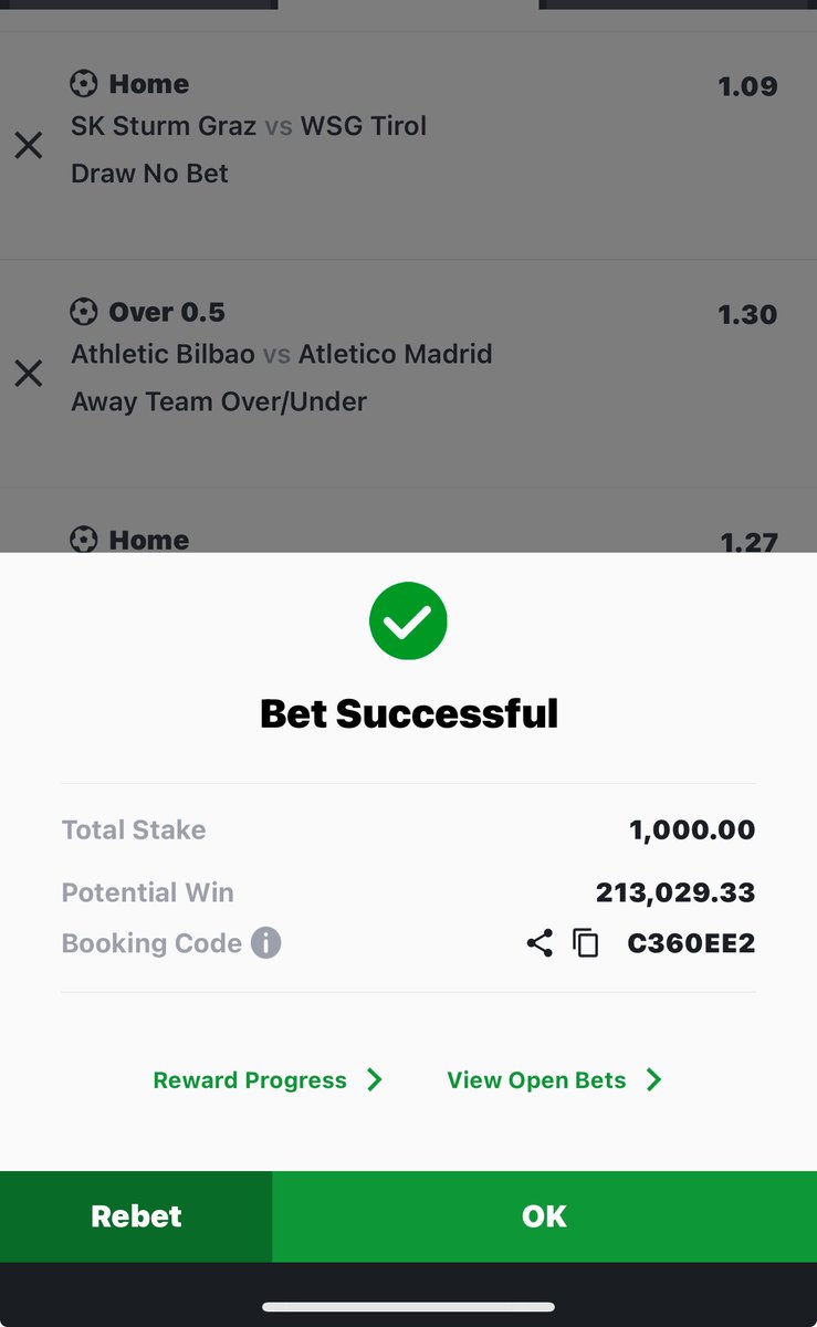 enokay69's tweet photo. 202 Odds. Friday to Sunday. 🥂

Sporty Code : C360EE2

Stake Something 👊🏿 https://t.co/qSf1S12YIP