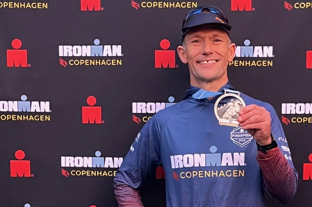 Our instructors are used to going that extra mile, but #RAFCranwell Chief Pilot PK has just gone an extra 140 miles! PK recently completed Ironman Copenhagen, spending nearly 12 hours swimming, running and cycling to raise money for Cancer Research UK. A fantastic achievement. 👏