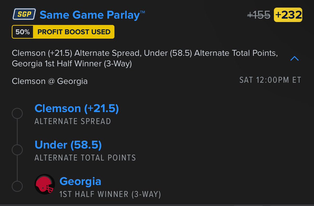 direct_bet's tweet photo. 🏈🏈🏈
There is #Fanduel #Boost out there. Here is my best bets for them.
Tracking at 1U for my #Discord #DirectBets
#ND #Clemson #Georgia #collegegameday #CollegeFootball 
#FreeBets https://t.co/AqUNS3Rx8Z