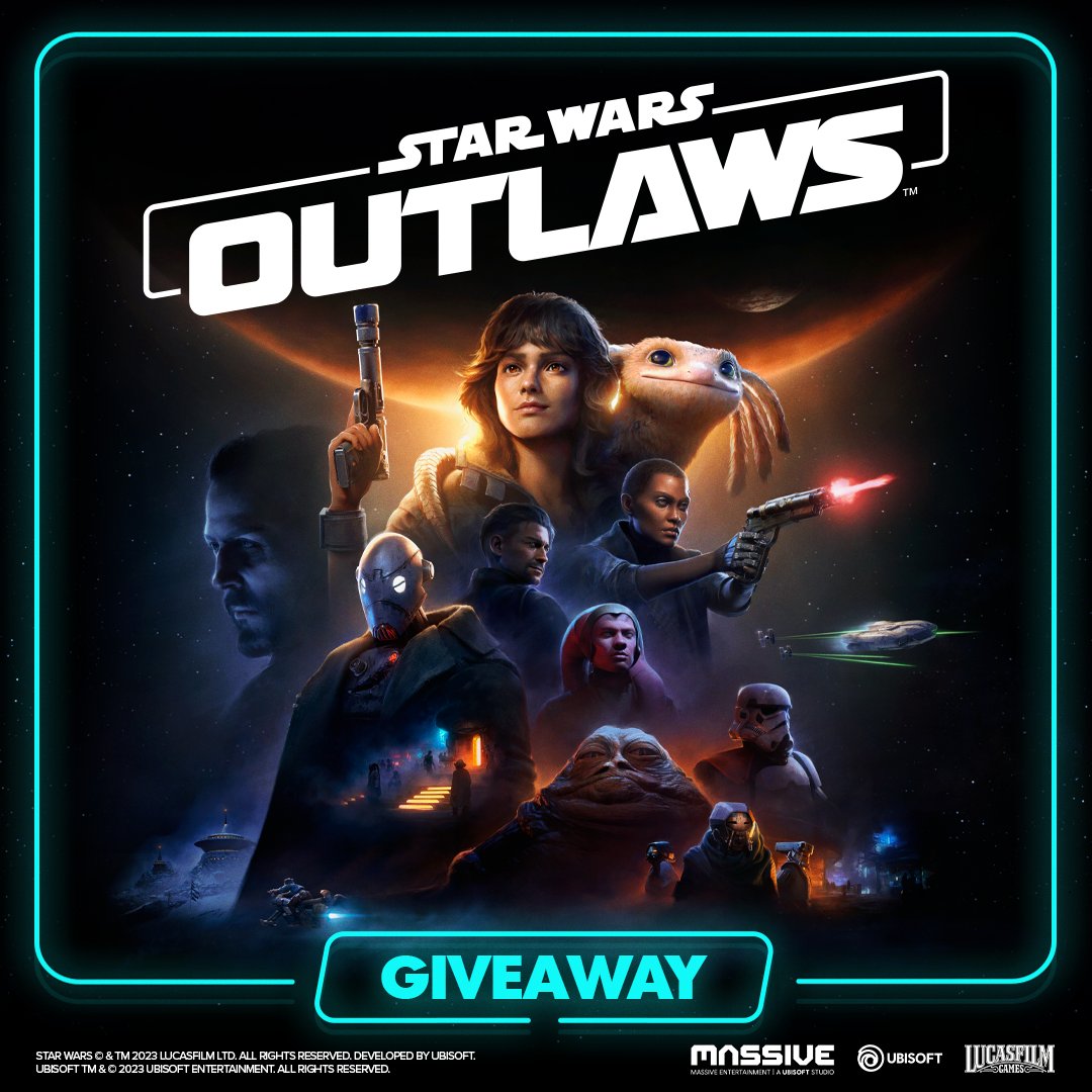 Ubisoft UK (@ubisoft_uk) on Twitter photo Are you ready to discover what awaits our favourite scoundrel in Star Wars
Outlaws? Then you’re in luck, because we’re giving away 3 PlayStation & 3 PC copies
of the game 🥳
To enter:
❤️🔄️ Like + Reshare this post
💬 Comment PlayStation or PC
✅ Follow <a href="/Ubisoft_UK/">Ubisoft UK</a> Are you ready to discover what awaits our favourite scoundrel in Star Wars
Outlaws? Then you’re in luck, because we’re giving away 3 PlayStation & 3 PC copies
of the game 🥳
To enter:
❤️🔄️ Like + Reshare this post
💬 Comment PlayStation or PC
✅ Follow <a href="/Ubisoft_UK/">Ubisoft UK</a>