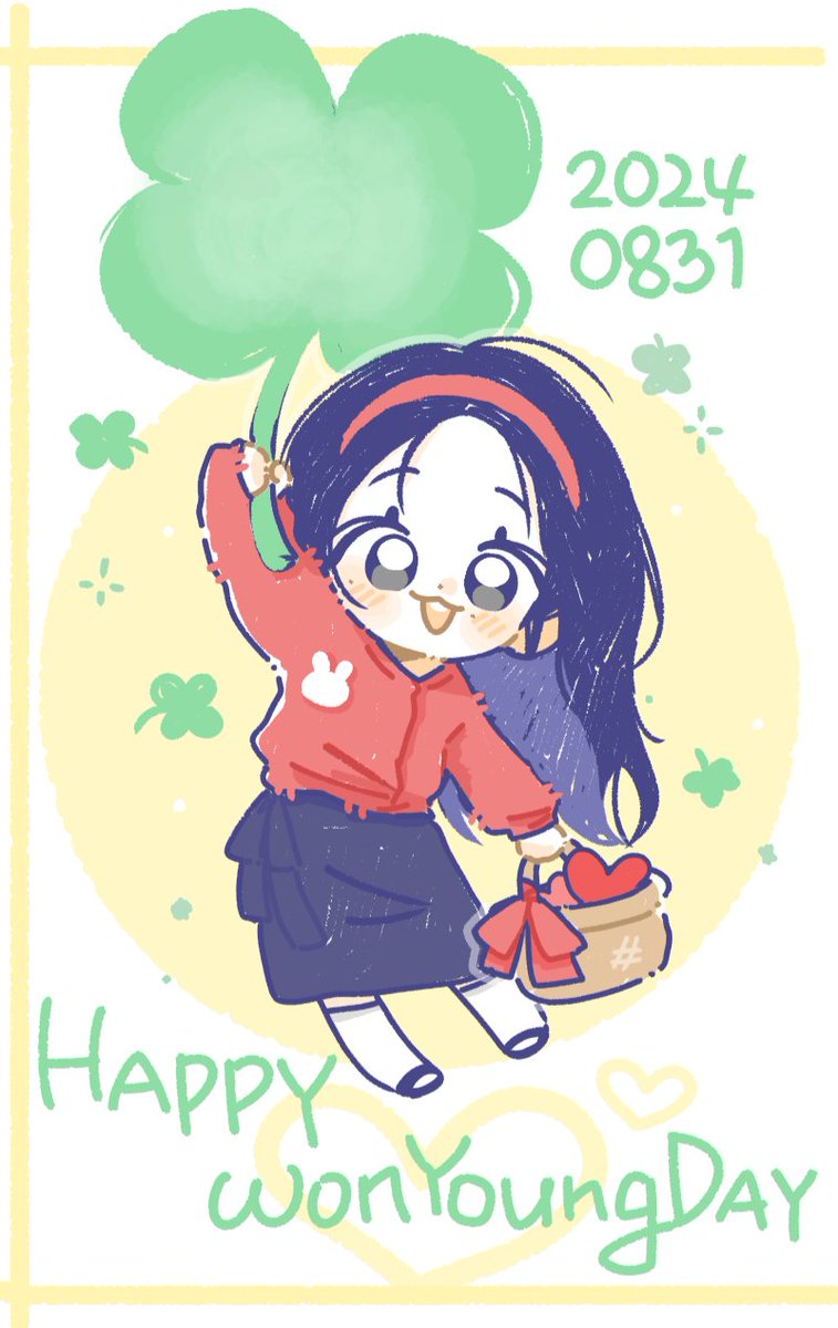 Mogaesan's tweet photo. #LuckyVickyDay
#원영이_생일이라니_완전럭키비키잖아

🍀🐰🎂🎀💖 https://t.co/YMOOO9VGpu
