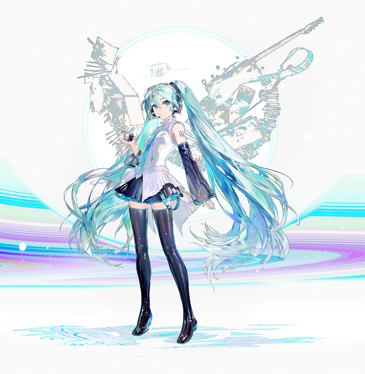 初音ミク「#初音ミク #miku16th 誕生日おめでとう! 」|三目YYBの