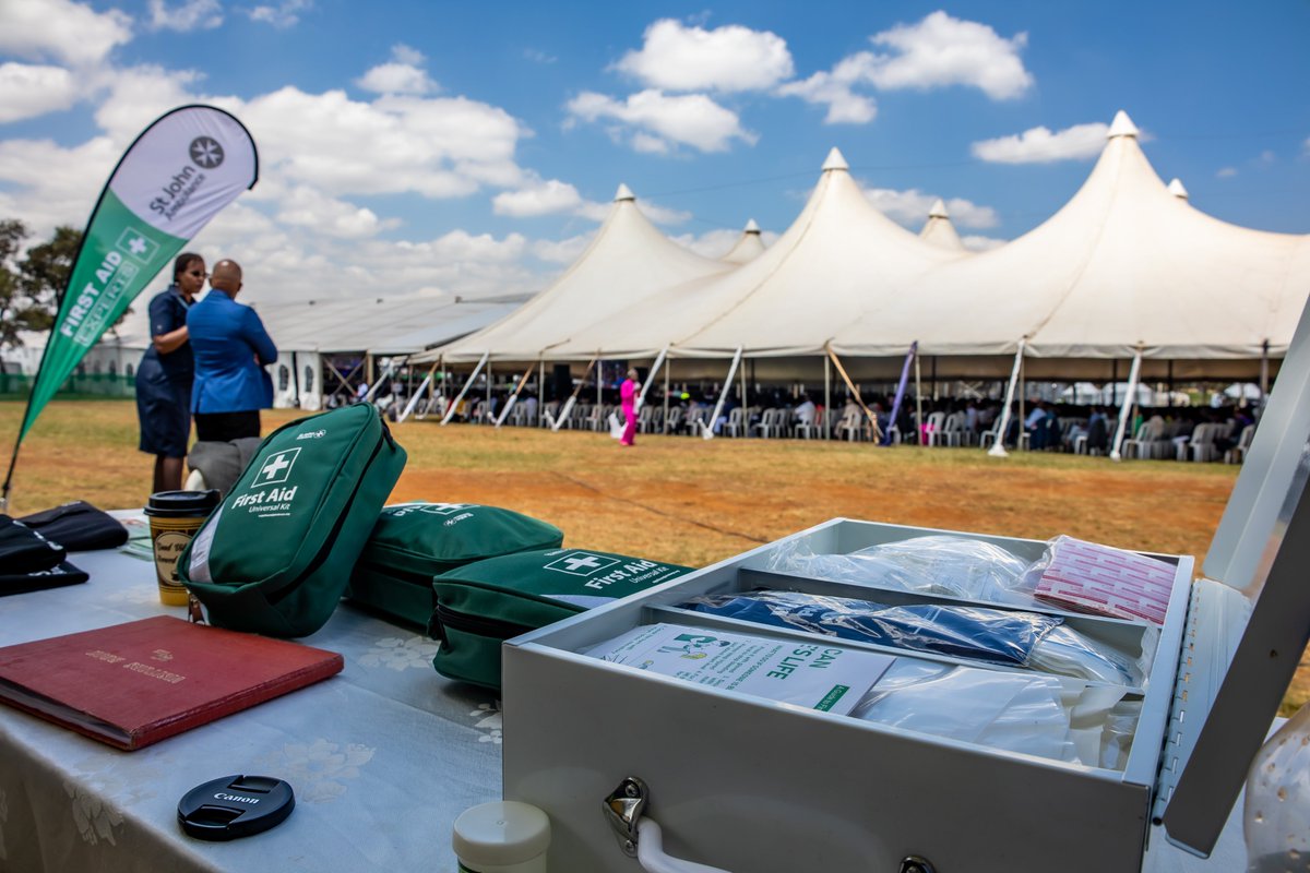 StJohnKenya's tweet photo. We are happy to have been part of the medical emergency service teams at the Rhema Feast gospel congregation at Kasarani Stadium Nairobi. Trust St John Ambulance with emergency care at all your events. We are the FIRST AID EXPERTS.
#RhemaFeast2024 #StJohnKenya