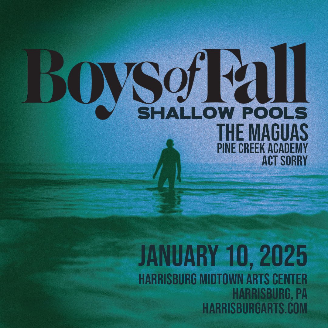 The Maguas (@themaguas) on Twitter photo 🚨 Harrisburg! We’re back at HMAC on January 10th with <a href="/boysoffallband/">Boys of Fall</a>, @shallowpoolsMA , Pine Creek Academy and Act Sorry! 🖤 Get ready for an epic night! Don’t miss it—grab your tickets now! 🎉👉 bit.ly/3WwQPcF 🚨 Harrisburg! We’re back at HMAC on January 10th with <a href="/boysoffallband/">Boys of Fall</a>, @shallowpoolsMA , Pine Creek Academy and Act Sorry! 🖤 Get ready for an epic night! Don’t miss it—grab your tickets now! 🎉👉 bit.ly/3WwQPcF