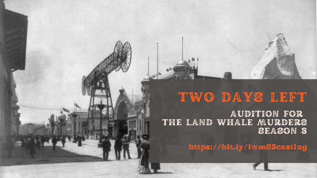 Only TWO days left to audition for the Land Whale Murders Season 3! Don't wait. Learn more and submit at buff.ly/3yczIVl.