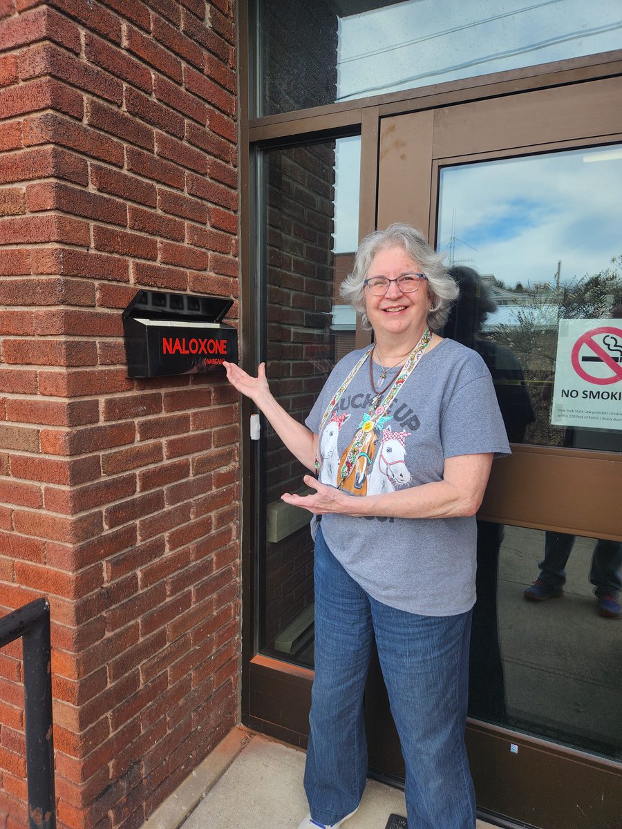 TCWholeHealth's tweet photo. Shout out to our local libraries, leading the charge for keeping communities safe!
Free, confidential & accessible Naloxone is available at: Southworth Library, Lansing Community Library, & Groton Public Library. Thanks to Healing Hearts Collaborative OOPP for installing. #IOAW https://t.co/eTmii64a8N