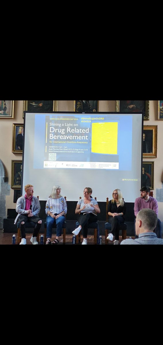 Mark Wright (@markwright087) on Twitter photo It was an absolute pleasure to be apart of a panel shining a light and discussing research conducted on Drug Related Death.
Well done to <a href="/sharonlambert0/">Dr Sharon Lambert</a> for a tremendous amount of work getting this huge event over the line in such a short period of time
<a href="/cldatf/">Cork Drug & Alcohol Task Force</a> <a href="/IreRecoveryAcad/">RecoveryAcademyIre</a> It was an absolute pleasure to be apart of a panel shining a light and discussing research conducted on Drug Related Death.
Well done to <a href="/sharonlambert0/">Dr Sharon Lambert</a> for a tremendous amount of work getting this huge event over the line in such a short period of time
<a href="/cldatf/">Cork Drug & Alcohol Task Force</a> <a href="/IreRecoveryAcad/">RecoveryAcademyIre</a>
