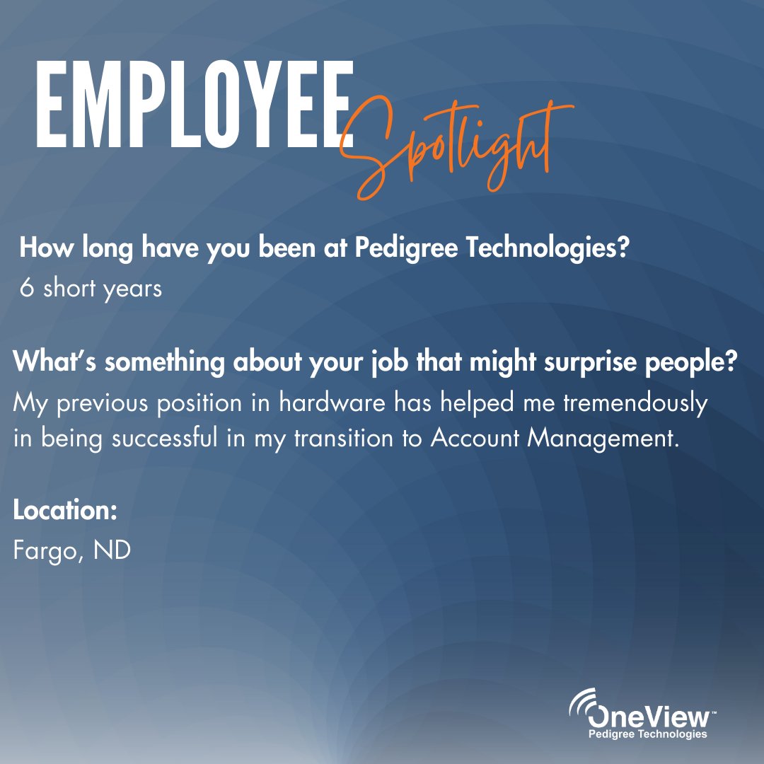 PedTech's tweet image. Hello everyone! Let&apos;s take a moment to highlight one of our team members-Travis Hinnenkamp! Travis is an Account Manager and has been with us for 6 years! 

Thank you for all your hard-work Travis! 🎉

#AccountManager #EmployeeSpotlight #OneView #CompanyCulture