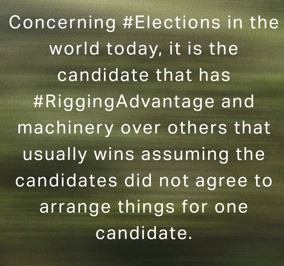 theproorizo's tweet image. This is how the #Elections work today, unfortunately.
Even the candidates are projected by #UnseenHands leaving the people with no #RealChoice. And you call it election?? 🤷🏾‍♂️