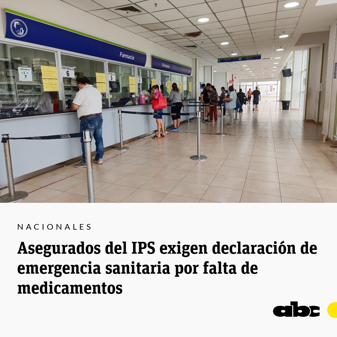 La Asociación de Asegurados del IPS convocó a una plenaria de asociaciones y sindicatos el sábado en el hospital central de la previsional, con el afán de reorganizar movilizaciones para exigir la declaración de emergencia sanitaria en la institución.

Leé más: