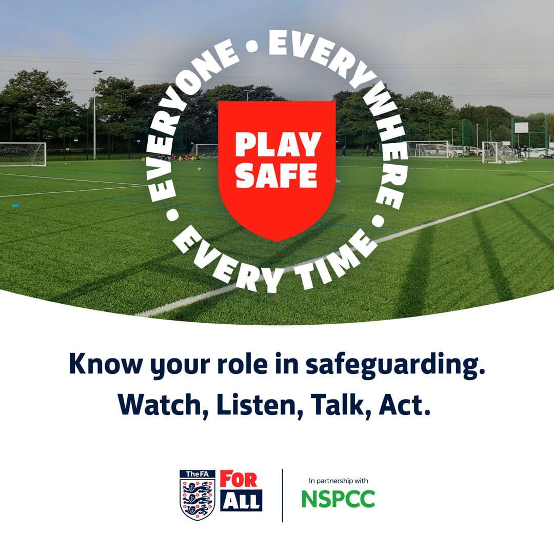 𝗣𝗹𝗮𝘆 𝗦𝗮𝗳𝗲 𝗪𝗲𝗲𝗸𝗲𝗻𝗱 | This year's Play Safe weekend takes place over 28/29 September - and clubs can get ready to show their support now. 

Visit the link below to order your 🆓 captain's armbands and pin badges 👇

buff.ly/3y9l4OE