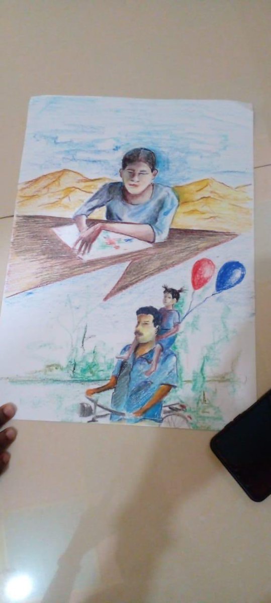 ambikasat's tweet photo. #EnforcedDisappearances 

To mark the International Day of the Victims of Enforced Disappearances, an exhibition of 145 paintings by young persons from the North and East whose family members were disappeared by the state, was held in Kilinochchi and Batticaloa. https://t.co/sZGNjUj3ms