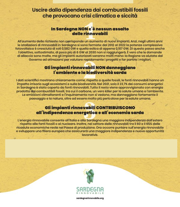Sul sito di Sardegna Rinnovabile, un articolo di Federico Butera, docente di fisica tecnica ambientale Politecnico di Milano, smonta la campagna in atto contro le rinnovabili in Sardegna, fatta di disinformazione sistematica e palesi falsità

Leggete qui:
sardegnarinnovabile.org/rinnovabili-in…