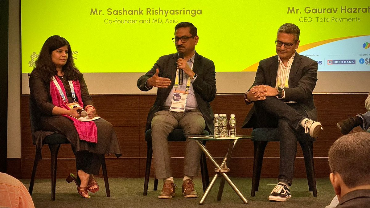 NPCI_NPCI's tweet photo. "Embedded credit is the only kind of credit for the future," said Sashank Rishyasringa, Co-founder and MD, Axio, highlighting its ability to reduce risk, streamline processes, and lower acquisition costs.

#GFF2024 #NPCIGFF2024 https://t.co/QwnPJ3u1kU