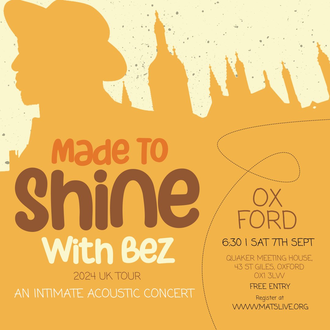 Join us in Oxford, next week on the 7th of September!! 

matslive.org

Please share!