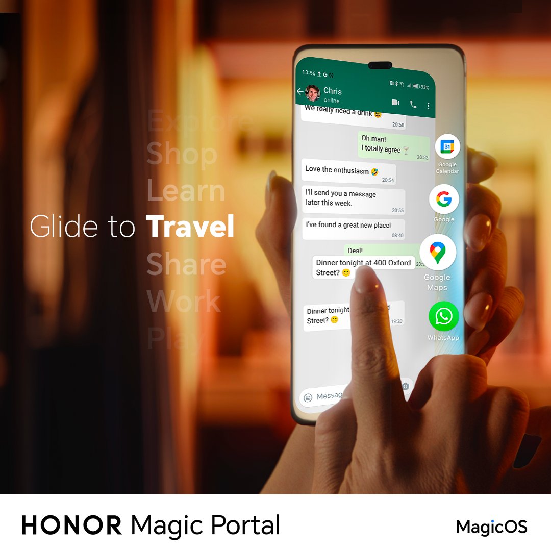 UKHonor's tweet image. Say goodbye to endless app-switching hassles by effortlessly switching between apps with a single glide.😉

Experience the magic of intelligent shortcuts today!💫

#HONORMagicPortal
#HONOR200
#HONORMagicOS #MagicOS