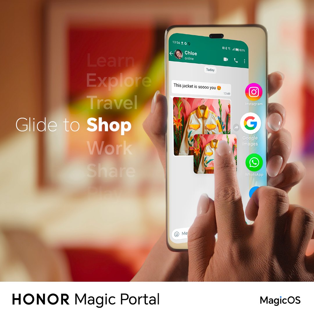 UKHonor's tweet image. Say goodbye to endless app-switching hassles by effortlessly switching between apps with a single glide.😉

Experience the magic of intelligent shortcuts today!💫

#HONORMagicPortal
#HONOR200
#HONORMagicOS #MagicOS