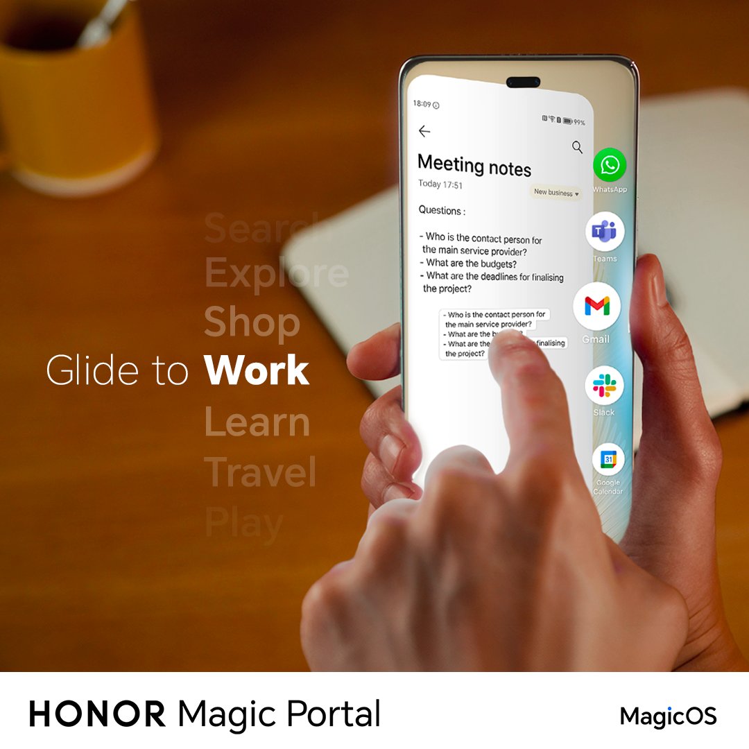 UKHonor's tweet image. Say goodbye to endless app-switching hassles by effortlessly switching between apps with a single glide.😉

Experience the magic of intelligent shortcuts today!💫

#HONORMagicPortal
#HONOR200
#HONORMagicOS #MagicOS