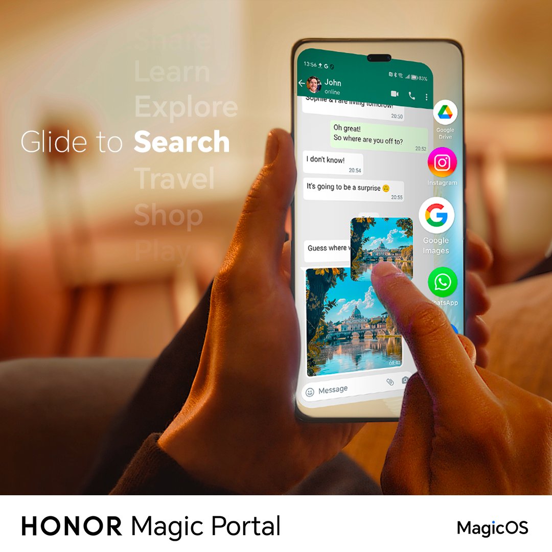 UKHonor's tweet image. Say goodbye to endless app-switching hassles by effortlessly switching between apps with a single glide.😉

Experience the magic of intelligent shortcuts today!💫

#HONORMagicPortal
#HONOR200
#HONORMagicOS #MagicOS