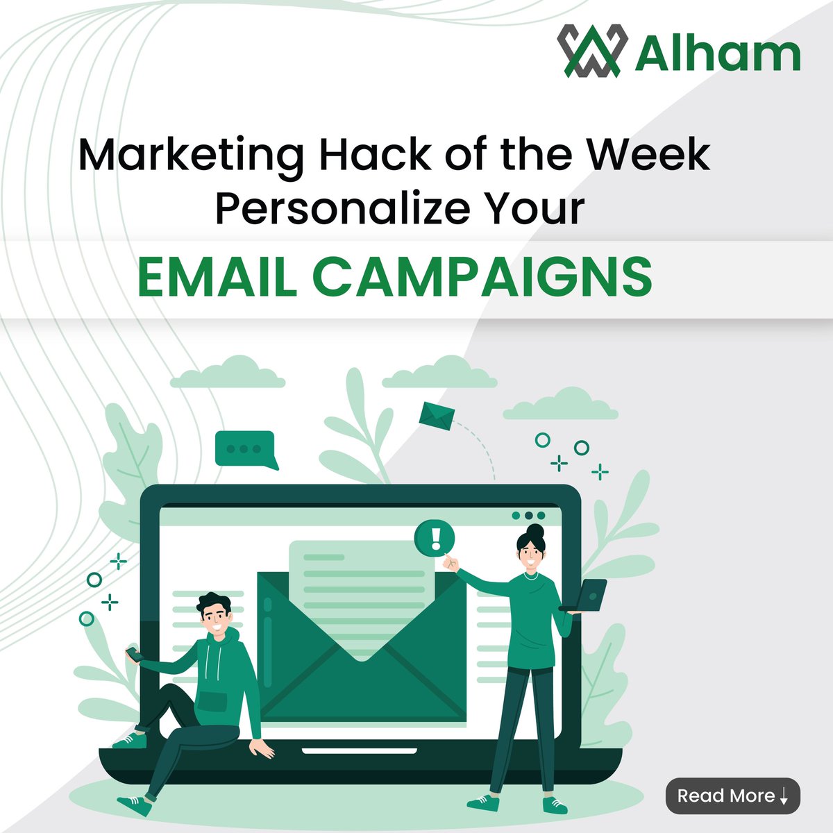 AlhamWebtech's tweet image. Personalisation is powerful! Use your email marketing campaigns to speak directly to your audience. 
Address recipients by name, tailored content, and offer personalized recommendations.
#MarketingHacks #DigitalMarketing #AlhamWebtech #Vancouver #VictoriaBC #SmallBusinessBC