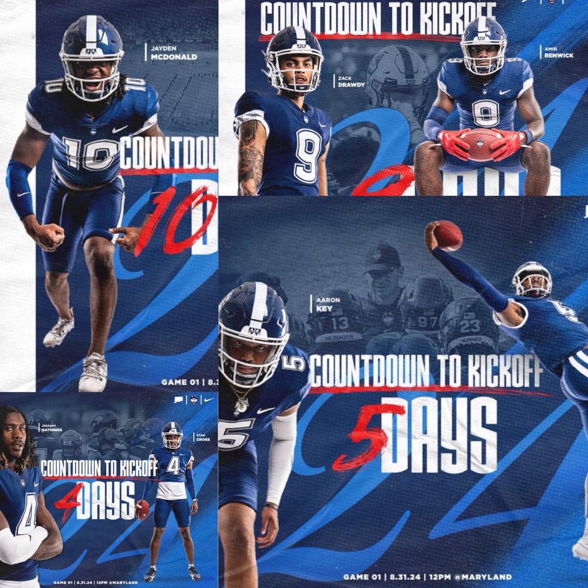SkullSparks's tweet image. Countdown series @UConnFootball