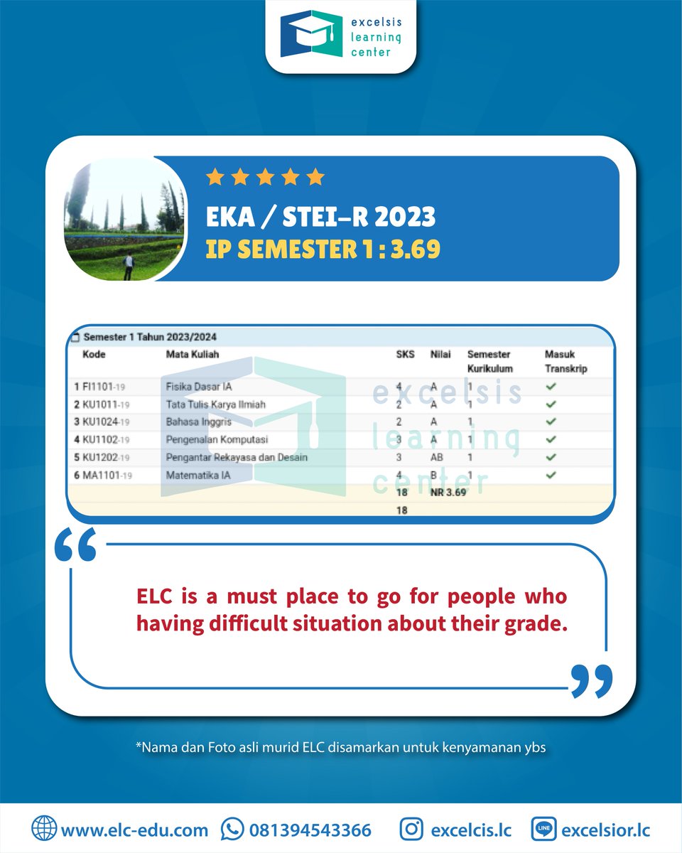 excelsislc's tweet image. 📢OPEN CLASS STEI-R OFFLINE 📢

✅STEI-R Grup Kecil (2-5 Orang) : 1.020.000 s/d 4.725.00 1-3X Pertemuan/Minggu
✅STEI-R Grup Besar (6-15 Orang) : 525.000 s/d 2.655.000 1-3X Pertemuan/Minggu

#institutteknologibandung #itb #tpbitb #bimbeltpb #bimbeltpbitb #steir #steiritb