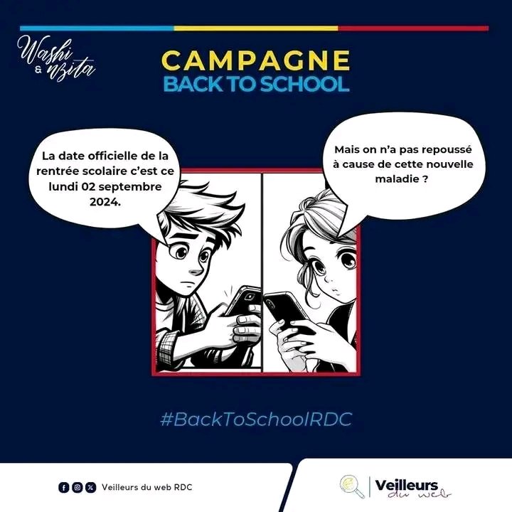 ADjaloola's tweet photo. Y a-t-il des rumeurs qui circulent dans ta communauté concernant la rentrée scolaire ?

Viens voir comment WASHI aide NZITA à ne pas se laisser distraire par les fausses rumeurs, mais à se préparer pour l'école.

#BackToSchoolRdc
#veilleursduweb https://t.co/LAMmQtPAZ4