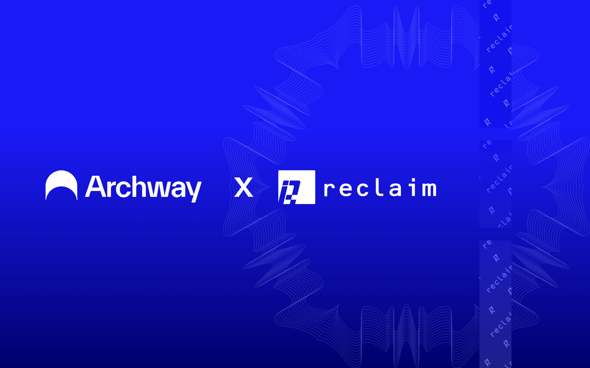 Dear <a href="/archwayHQ/">Archway 🟠</a>,

We are proud to be live on your ecosystem and enabling developer's to prove data's origin without revealing any secret.
This will help everyone in the <a href="/archwayDevHub/">Archway Developer Hub</a> bring off-chain data on-chain.

Let's get you started - docs.reclaimprotocol.org/cosmos/archway