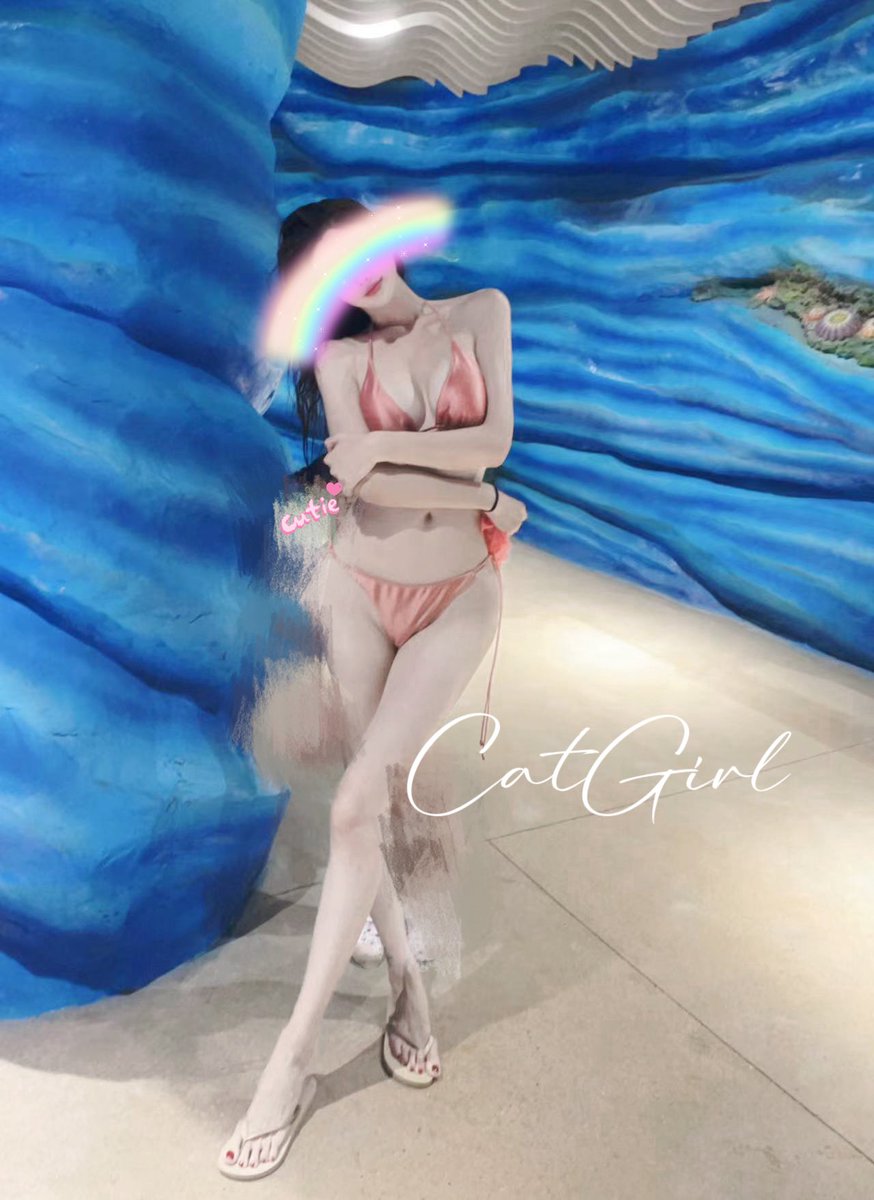 🏖️夏日限定👙
丁子裤比基尼勇闯水世界，被妈妈们议论被爸爸们视奸