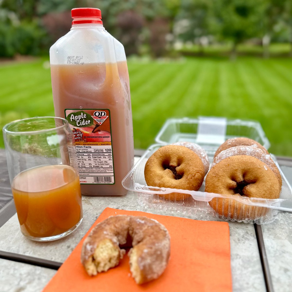 QualityDairy's tweet photo. QD Apple Cider is back and is now available in all our stores! Our cider is pressed fresh, preservative-free, and proudly Michigan-made. Download the QD App for exclusive savings. ๐ #MichiganMade #FreshPressed #QDCider https://t.co/yrJP0Vkzag