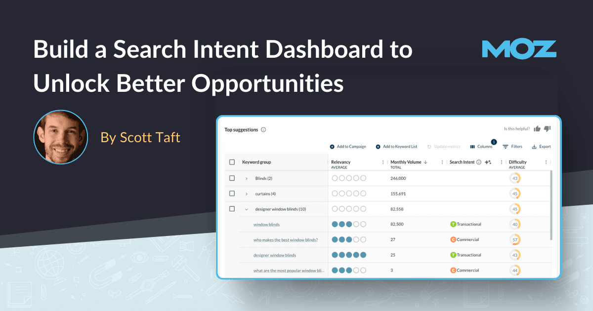 MomentMKTG's tweet photo. Build a Search Intent Dashboard to Unlock Better Opportunities https://t.co/hPhIFvFcBM https://t.co/5Qr07MUw7x