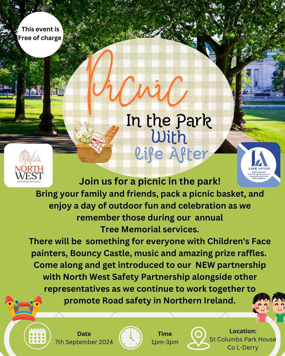 CCIDERRY's tweet photo. Picnic in the Park with Life After. Everyone welcome https://t.co/lmZTfpGMqX