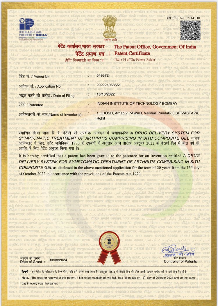 Arun Golaya (@arun_golaya) on Twitter photo Wow! Surg Cdr Arnab Ghosh <a href="/Arnabghosh30/">AusKeyMan</a> of <a href="/indiannavy/">SpokespersonNavy</a> becomes the 1st naval officer to have *double digit patents* with the 10th patent being granted to him.
The #NIIO emphasis on creating a ‘culture of innovation’ is showing results.
1/n
<a href="/adgpi/">ADG PI - INDIAN ARMY</a> <a href="/IndiannavyMedia/">IN</a> <a href="/IAF_MCC/">Indian Air Force</a> Wow! Surg Cdr Arnab Ghosh <a href="/Arnabghosh30/">AusKeyMan</a> of <a href="/indiannavy/">SpokespersonNavy</a> becomes the 1st naval officer to have *double digit patents* with the 10th patent being granted to him.
The #NIIO emphasis on creating a ‘culture of innovation’ is showing results.
1/n
<a href="/adgpi/">ADG PI - INDIAN ARMY</a> <a href="/IndiannavyMedia/">IN</a> <a href="/IAF_MCC/">Indian Air Force</a>