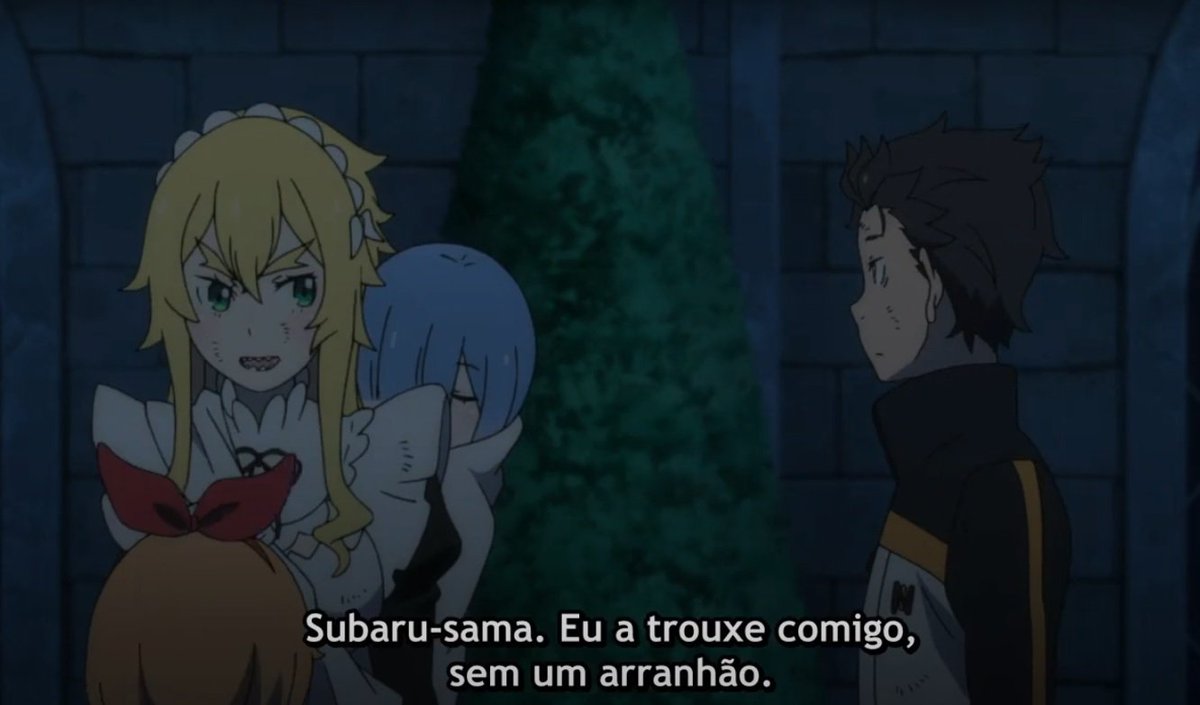 meditandobatom's tweet photo. O p4u torando e o Subaru acariciando o rosto da Rem adormecida, se esse cara não ama essa garota eu sou uma geladeira frost-free duas portas. https://t.co/efSfj6LBlC